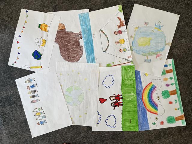 Kinderbilder zu der Frage "Was willst Du bewahren?"